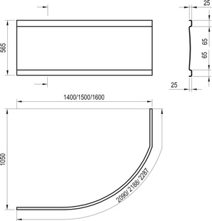 RAVAK: Panel A Rosa I 140,  CZH1000A00