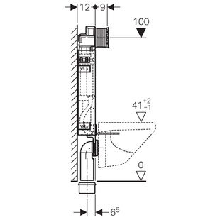 Geberit 110.300.00.5 Kombifix pro závěsné WC, nádržka UP320