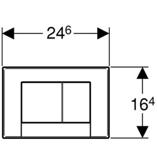 Geberit Ovládací tlačítko BOLERO 115.777.21.1