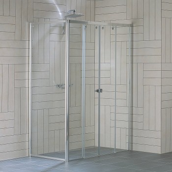 PLS4(dveře) + PLST(pevná boční stěna)