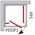 Ravak: Pevná stěna PIVOT PPS-80,90,100 90G40100Z1