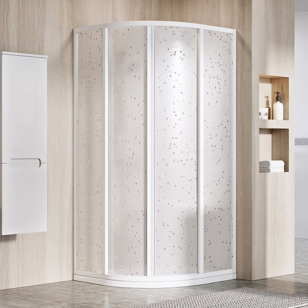 Ravak Sprchový kout Supernova čtvrtkruhový SKCP4-80,90