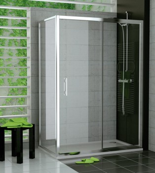 Sprchový kout- Jednodílné posuvné dveře s pevnou stěnou v rovině, TOP-Line  TOPS2 1200,1400,1600