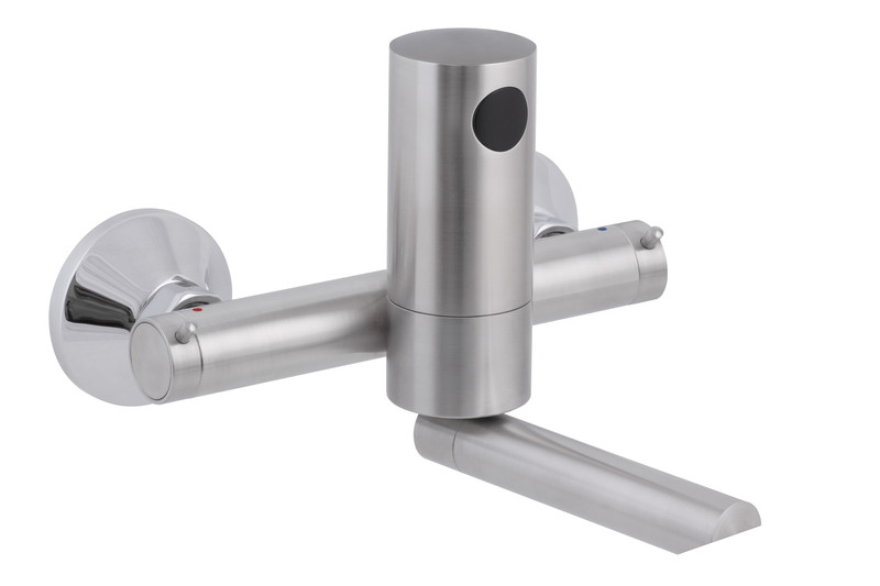 Vodovodní baterie umyvadlová, nástěnná, na dvě vody, senzorová SLU12BR