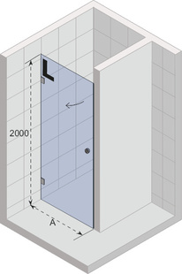 Riho Sprchový kout - Sprchové dveře Artic A101 GA0608201