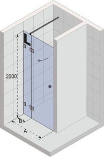 Riho Sprchový kout - Sprchové dveře Artic A104 GA0050201