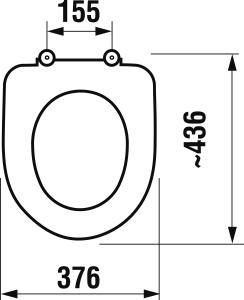 Sedátko Deep oválné duroplast se zpomalovacím mechanismem bílé