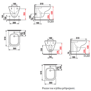 Deep bidet závěsný 51 cm 