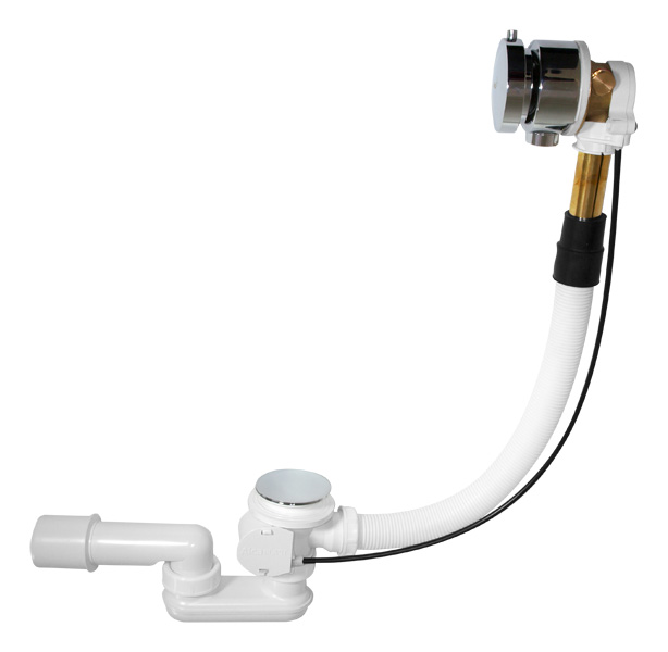 AlcaPlast Sifon vanový automat s napouštěním přepadem, A562KM