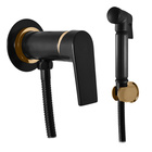 Vodovodní baterie bidetová vestavěná černá matná/zlato CO147/1CMATZ