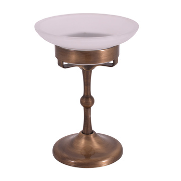 Slezák-RAV: Mýdlenka skleněná stará mosaz (bronz) Morava Retro MKA0301SM