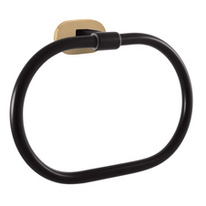 Slezák-RAV: Kruh na ručníky černá matná/zlato YUKON YUA0104CMATZ