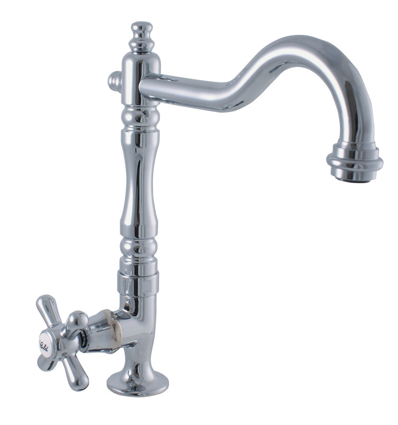 Slezák-RAV: Vodovodní baterie umyvadlová na jednu vodu Morava, Chrom - MK194/8