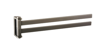 Slezák-RAV: Dvojitý držák ručníků otočný - metal grey NIL NLA0602MG