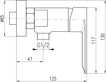 Slezák-RAV: Vodovodní baterie sprchová NIL - metal grey - lesklá NL181.5MGL