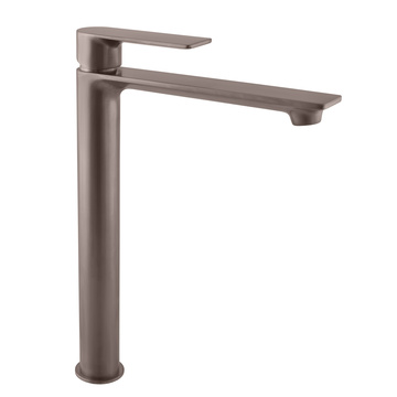 Slezák-RAV: Vodovodní baterie umyvadlová, vysoká NIL - metal grey - kartáčovaná NL130.5MGK