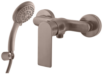 Slezák-RAV: Vodovodní baterie sprchová NIL - metal grey - kartáčovaná NL181.5/1-1MGK