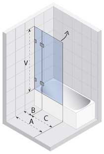 Riho Vanová zástěna Scandic S109 GC16200