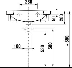 JIKA - Umyvadlo do nábytku MIO 67cm  8.1471.5