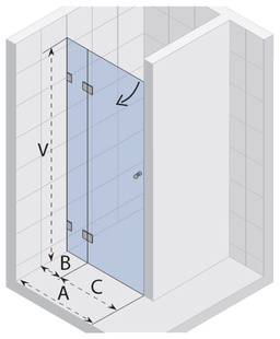 Riho Sprchový kout - Sprchové dveře Scandic S104 GC04200